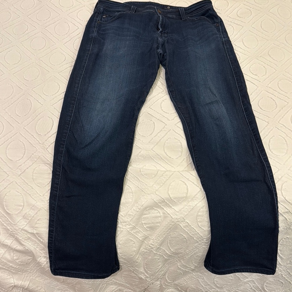 Ag Adriano Goldschmied Straight Blue Jeans Classic Denim